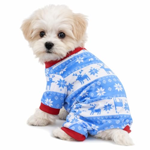 Lulala Dog Jumpsuit Winter Wear | Cute Printed Soft Cotton Clothing for Dogs | Warm, Comfortable & Cozy Pet Outfit (Print May Vary)
