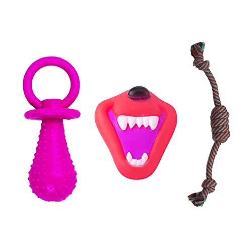 cature Care by Nature Dogs Soft & Safe & Durable Dog Interactive Toys Different Shapes Beautiful Pastel Color 3 Set Puppy Chew Toys For Teething, Dog Toys For Small Dogs Color May Vary (Combo 6)