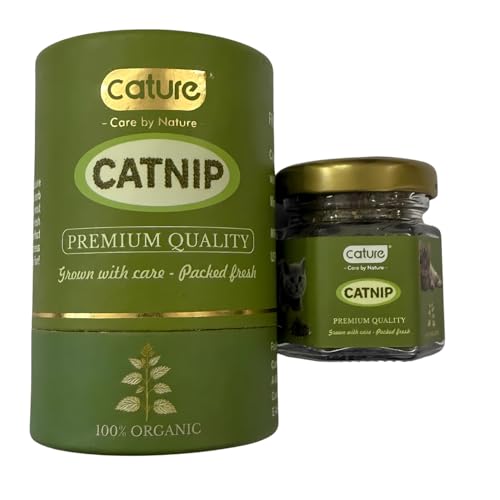 Cature Care by Nature Premium Organic Catnip, 100% Natural Mid Himalayan Natural Mint Cat Catnip for Cats & Kittens, 50ML