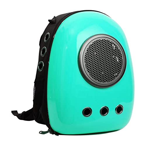 Emily Pets Pet Carriers Bubble Backpack Detachable Dog Cat Traveler with Semi-Sphere Window and Ventilation Holes Outdoor for Travelling and Hiking (Green Color)
