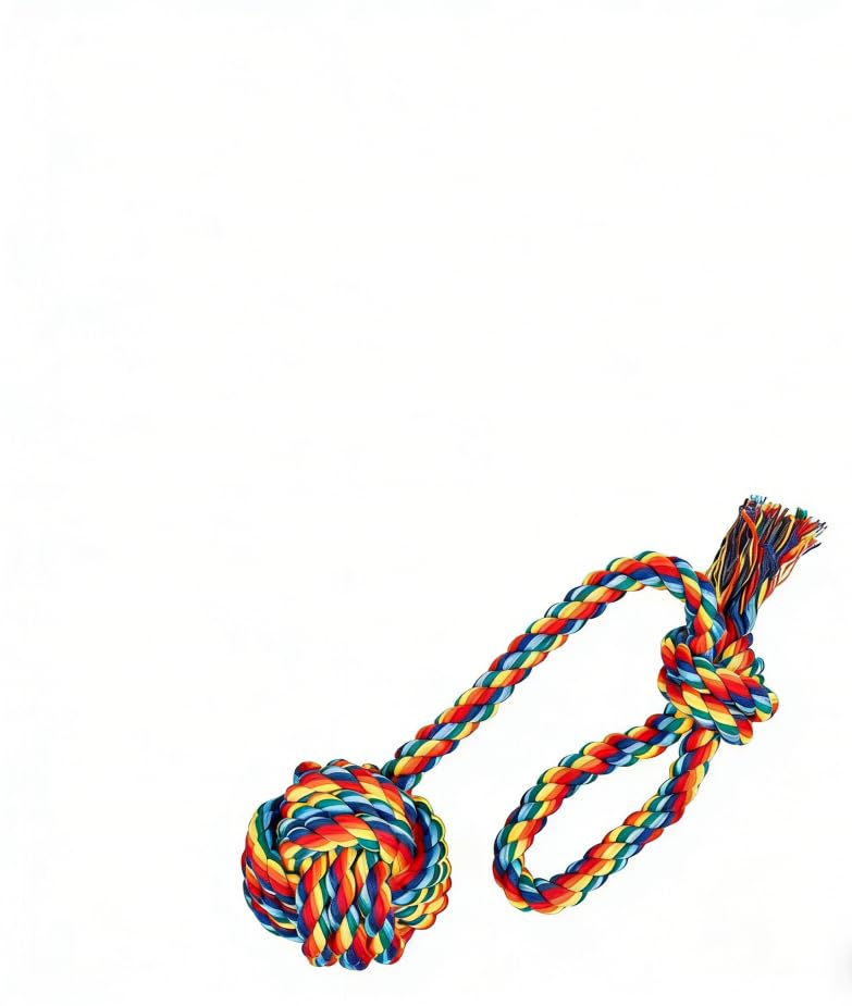 Depets Dog Rope Toy, 4PCS Assorted Puppy Chew Toy Pack, Durable Rope Knot Dog Toy, Puppy Teething Playing Toys for Small Dogs Puppies