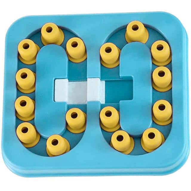 Cature Dog Puzzle Toys Puzzle Slow Feeder Toy Food Dispenser Interactive Funny Toy for Small, Medium Size Dog IQ Non-Slip Bowl Dog Training Game (Color-TBlue)