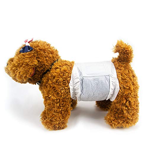 Dono Disposable Doggie Diapers MaleÃ? DogÃ? Wraps Puppy Diapers for Indoor & Outdoor, Pets Travel, Absorbing Odour and Urine Deodorization with Carbon Technology 26pieces