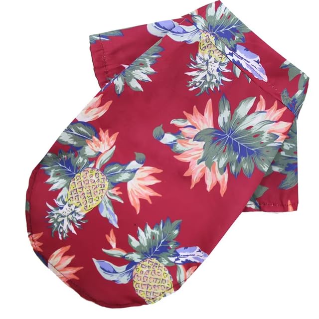 Lulala Dog Summer Shirt for Dogs – Lightweight & Breathable Tropical Print T-Shirt | Soft Comfortable Pet Clothing for Summer | Beach & Vacation Outfit for Small & Medium Dogs