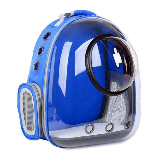 Emily Pets Cat Backpack Carrier, Cat Bubble Backpack with Two Covers,Pet Space Capsule Backpack Pet Carrier for Travel Hiking Walking Camping, Blue