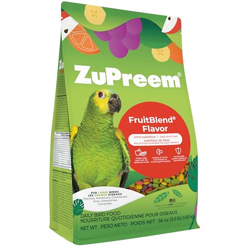 ZuPreem Fruit Blend For Large Birds, 1.6 Kg, Adult, Dried
