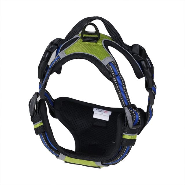 Emily Pets Small Dog Harness No Pull, Service Vest with Reflective Strips and Control Handle, Adjustable and Comfortable for Easy Walking, No Choke Pet Harness (Parrot Green, XS)