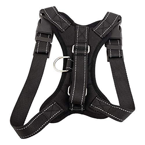 Emily Pets Front Range No-Pull Adjustable Easy Control Black Harness For Dog