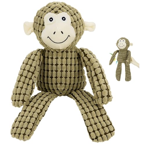 cature Care by Nature Pet Plush Animals Dog Squeak Toys Dog Chew Toys Pet Toys Combo Pet Soft Toy Monkey Small Medium Large Dog Toys