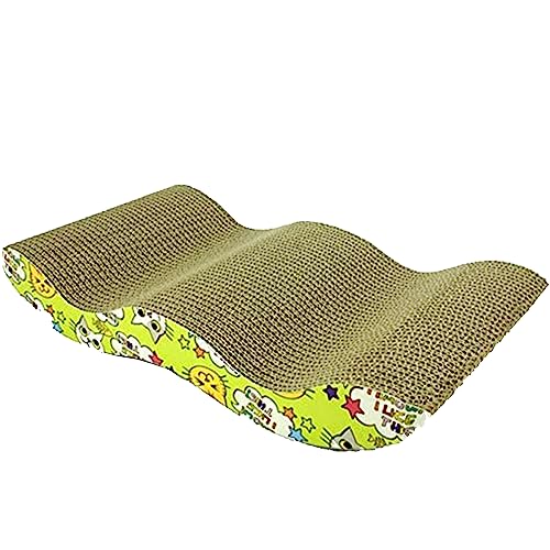 Cature Care by Nature Scratcher Toy for Cats Meow Board with a Curved Wave Design Satisfy Your kitty's Natural Scratching Instinct Made of Environmental Friendly Material