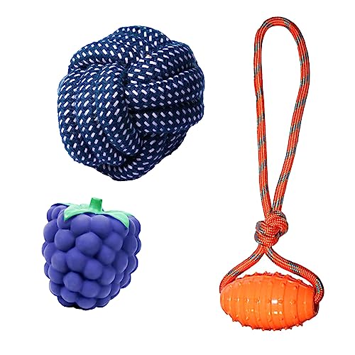 cature Care by Nature Dog Toys,Dog Rope Toys,Chew Toy,Plush Toy,Ball Shape Toy,Interactive Dog Toy For Small And Medium Dog Toys Pack Of 3 Color May Very(Combo2)