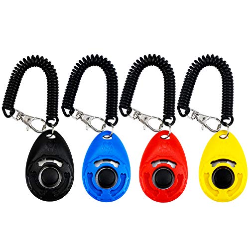 FNAF Craft Pet Training Clicker with Wrist Strap Dog Training Clicker Set Clicker Training Tools for Dog, Cat, Bird, Horse, etc (4 Color)