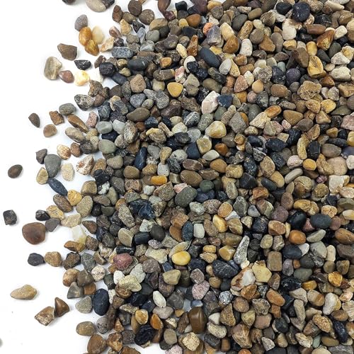 cature Care by Nature Aquarium Rocks,River Rocks For Plants Decorative Polished Mixed Pebbles For Fish Tank,Landscaping,Gardening,Flower Pots,Vase Fillers,Outdoor Decorative Stones(0.4-0.8 Cm,4.9Kg)