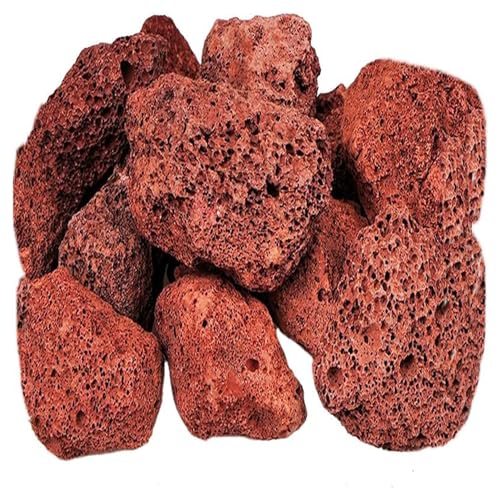 Cature Care by Nature Natural Lava Rocks Fire Stone Granules, Volcanic Fire Pit Lava Rocks Ideal for Fire Pits, Garden Decorative Landscaping, Plants Cultivation and Aquariums (2-3 Cm)(4.9Kg)